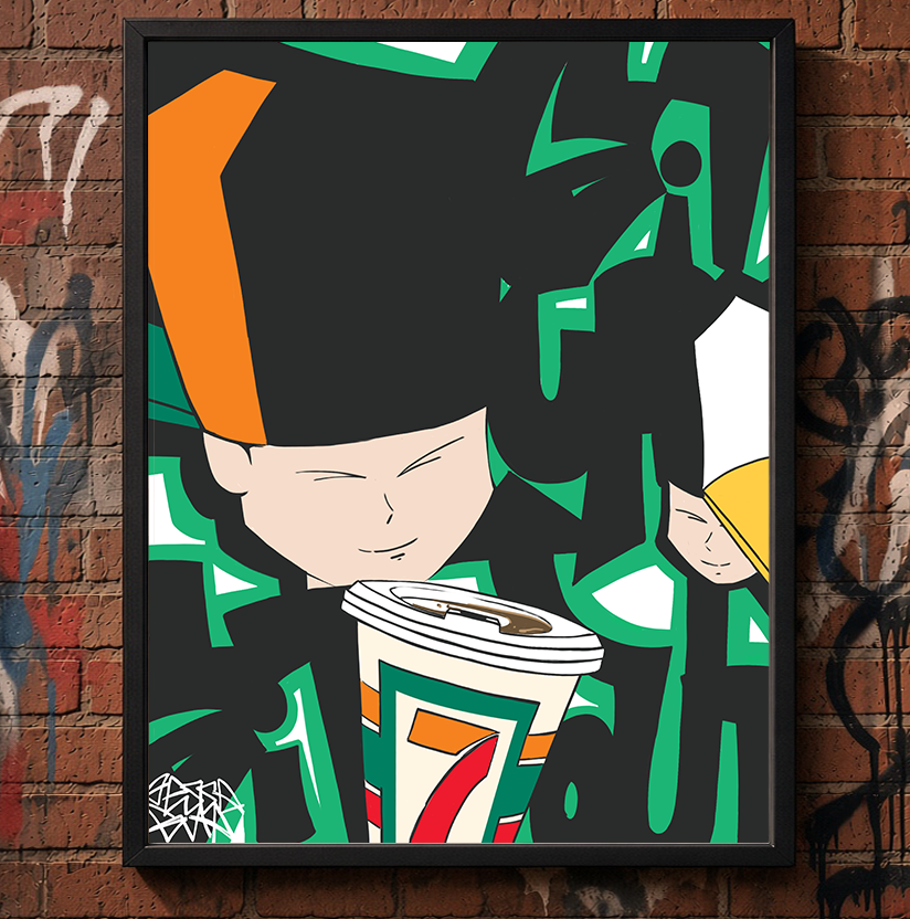 "Git Up Git Out" Print